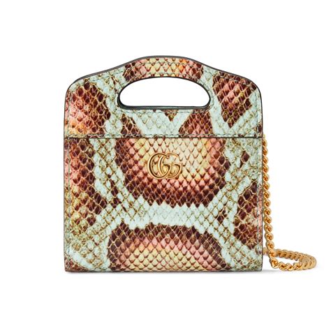 gucci coral python wallet|Gucci GG Marmont python zip.